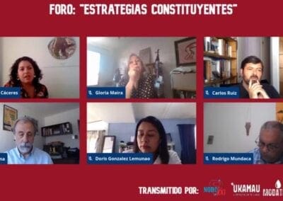 Organizaciones sociales analizan estrategias constitucionales de cara al plebiscito del domingo