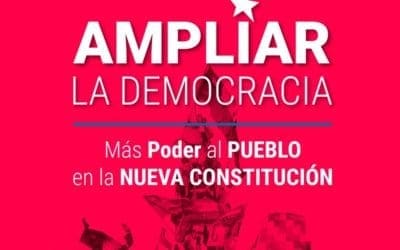 Ampliar la democracia, más poder al pueblo en la Nueva Constitución