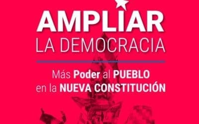 Ampliar la democracia, más poder al pueblo en la Nueva Constitución