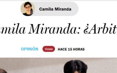 Columna de Camila Miranda: ¿Arbitro o jugador?